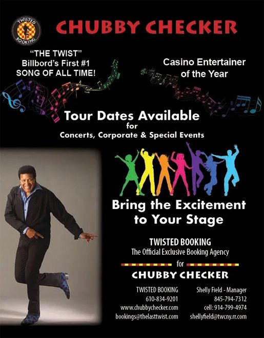 A poster for chubby checker.
