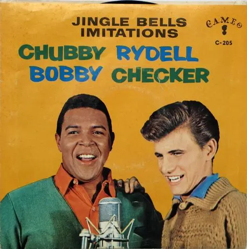 A record cover of chubby checker and bobby rydell.