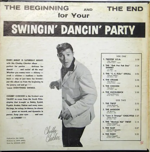 A record cover of the beginning and the end for your swingin ' dancin ' party.