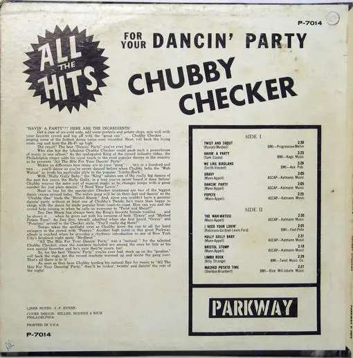Chubby checker-all hits for your dancin ' party