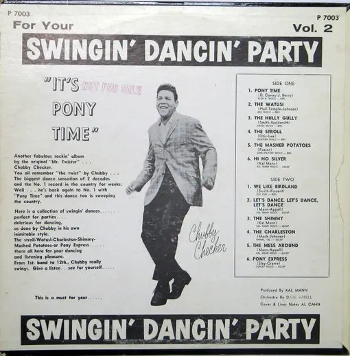 A vintage album cover with a man dancing.